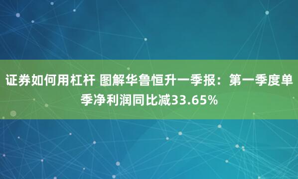 证券如何用杠杆 图解华鲁恒升一季报：第一季度单季净利润同比减33.65%