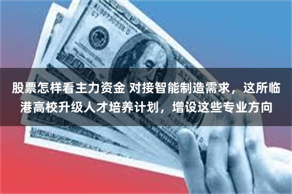 股票怎样看主力资金 对接智能制造需求，这所临港高校升级人才培养计划，增设这些专业方向